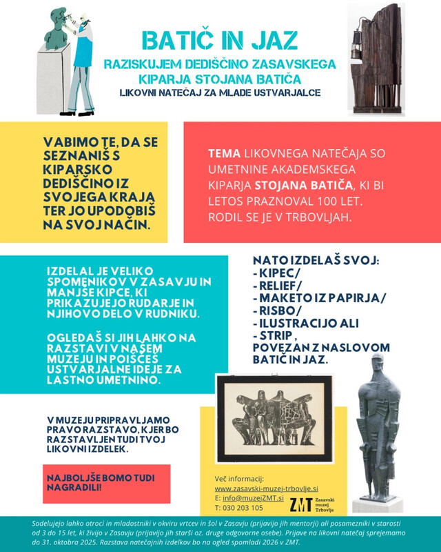 BATIČ IN JAZ – RAZISKUJEM DEDIŠČINO ZASAVSKEGA KIPARJA STOJANA BATIČA