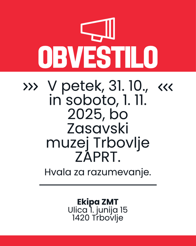 SPREMEMBA ODPIRALNEGA ČASA MED PRAZNIKI