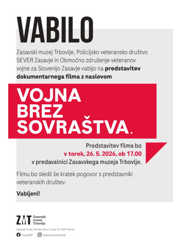 Vabilo - projekcija dokumentarnega filma vojna brez sovraštva
