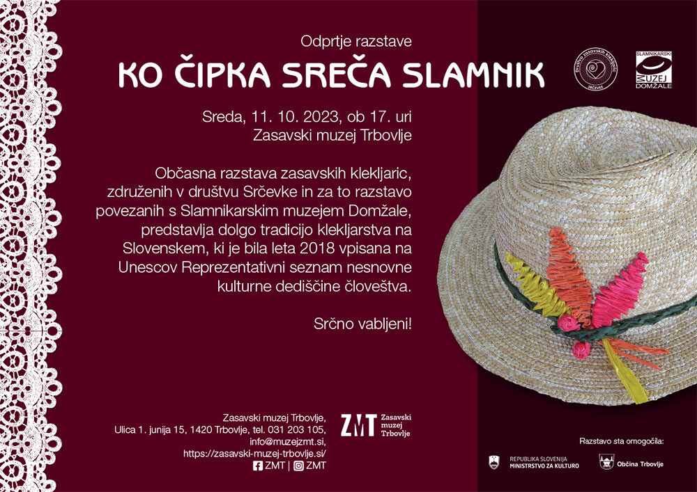 Ko čipka sreča slamnik