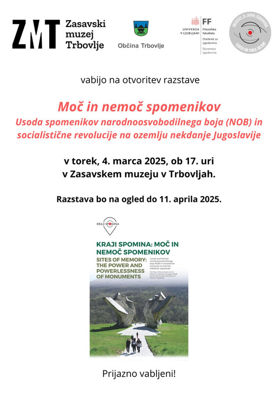 Kraji spomina: Moč in nemoč spomenikov