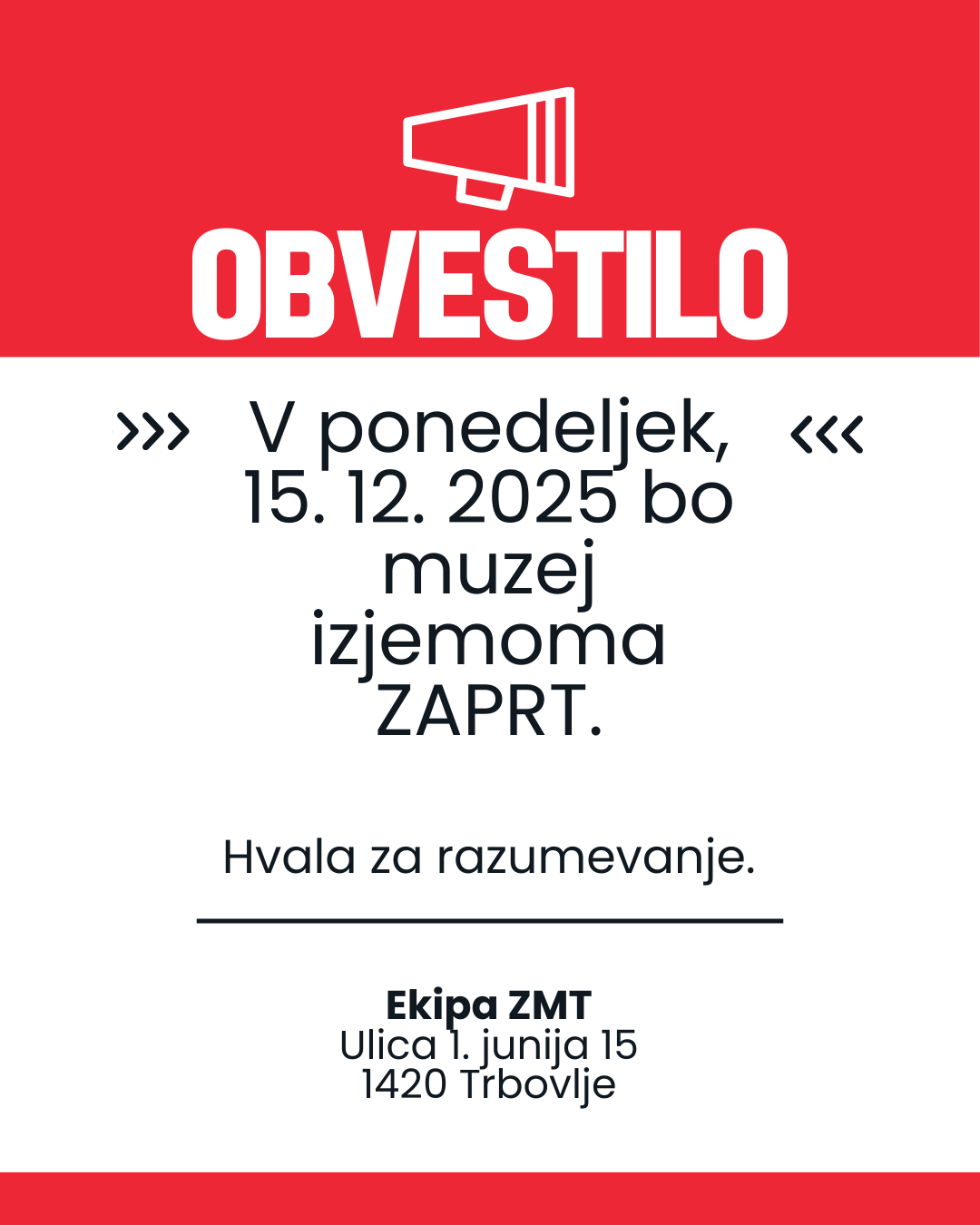 Obvestilo CGP ZMT